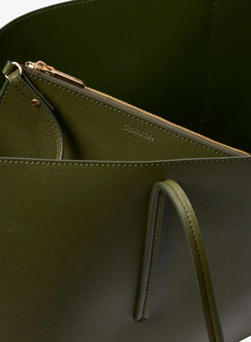 CALVIN KLEIN  Foil Logo Tote Bag with Pouch for Women | Best Price UAE